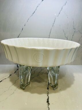 Emile Henry made in France 11"/2.1 quart Deep Tart Dish in Cream